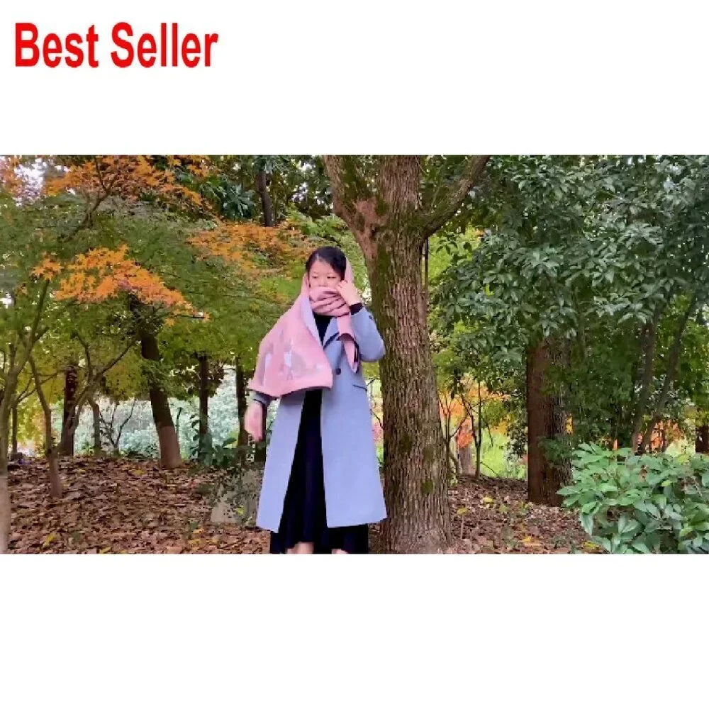 Cashmere Feel Long Pashmina Scarf Fringe Elegant Winter Fashion Chic